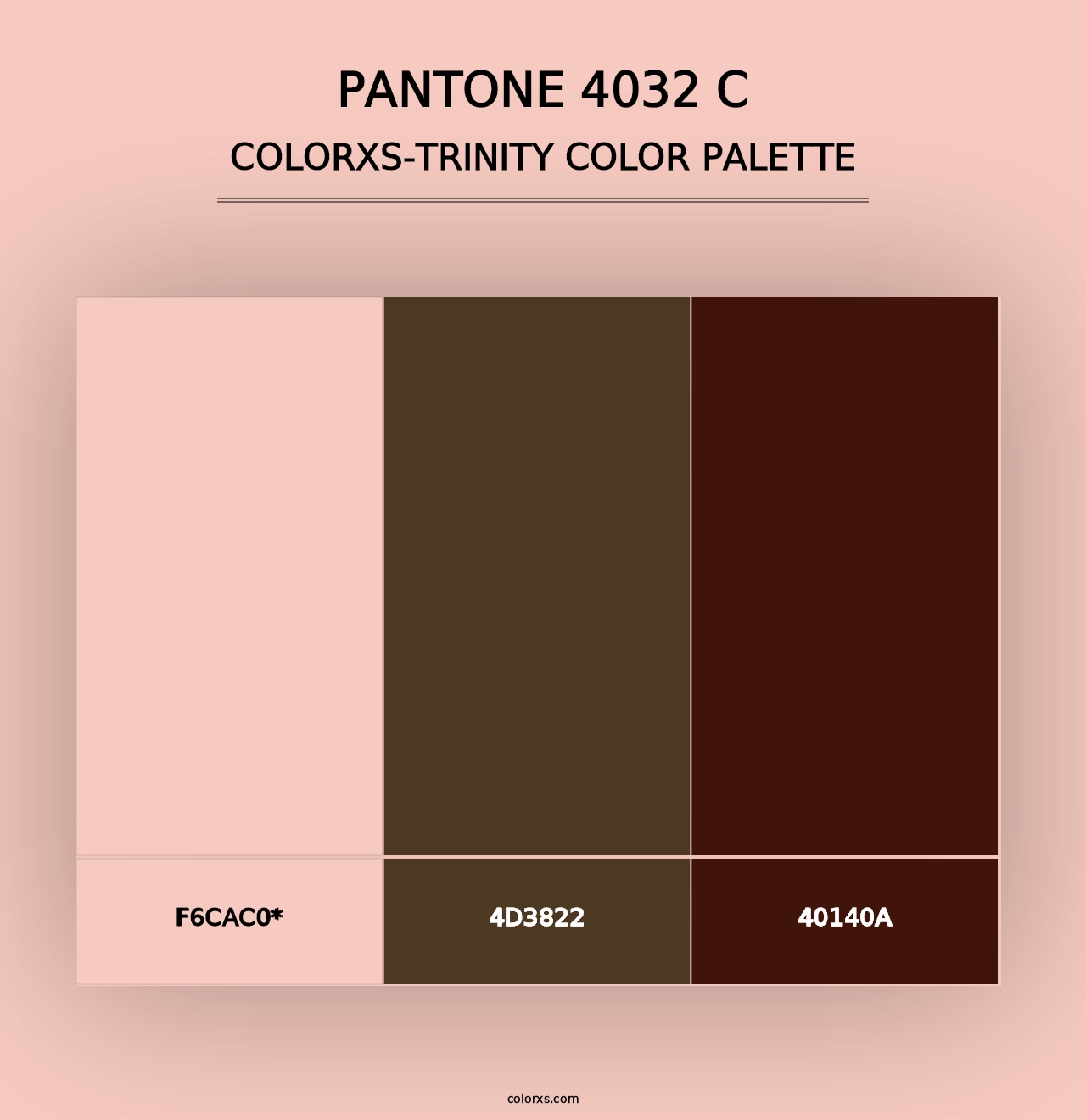 PANTONE 4032 C - Colorxs Trinity Palette