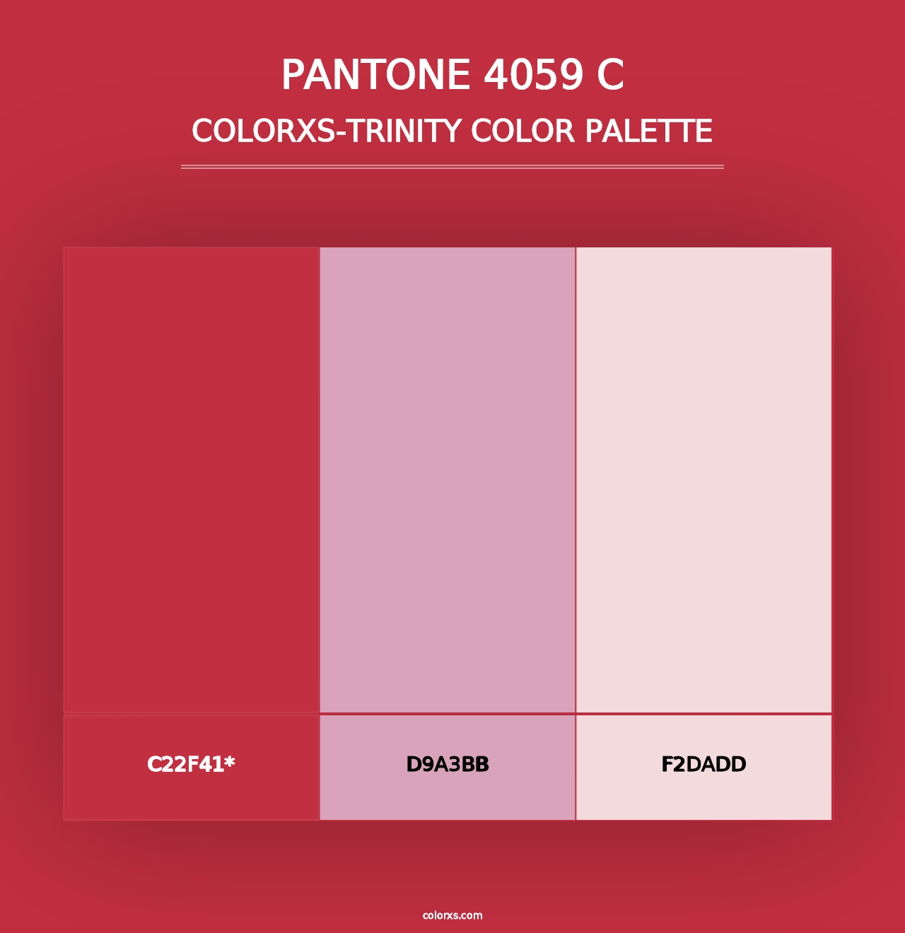 PANTONE 4059 C - Colorxs Trinity Palette