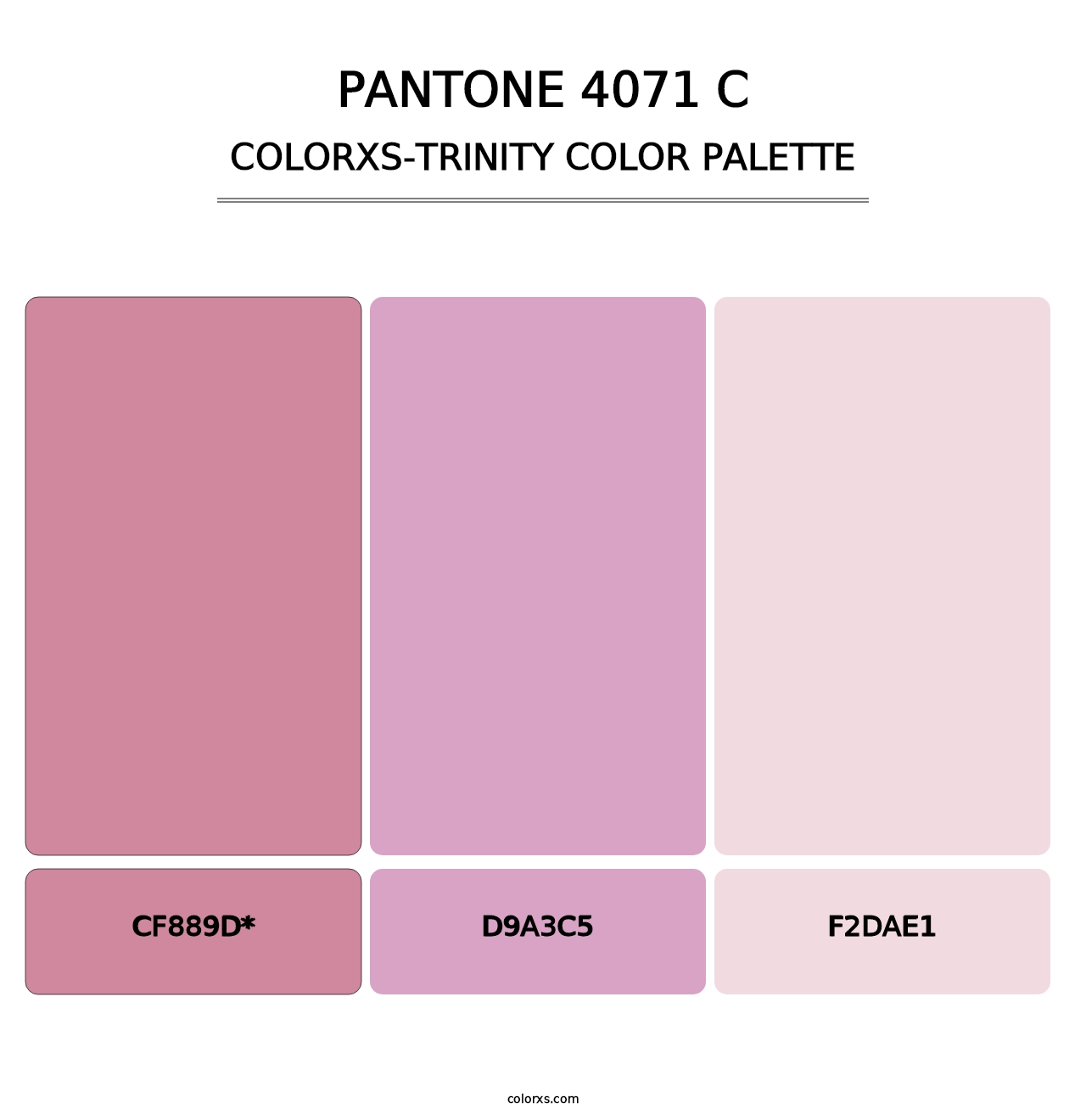 PANTONE 4071 C - Colorxs Trinity Palette