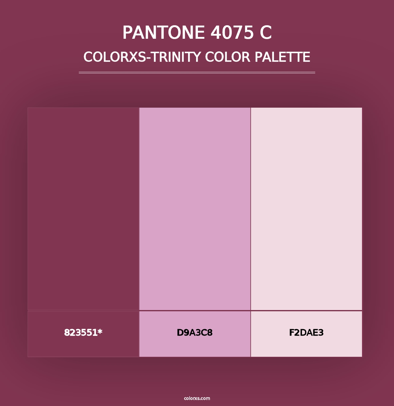 PANTONE 4075 C - Colorxs Trinity Palette