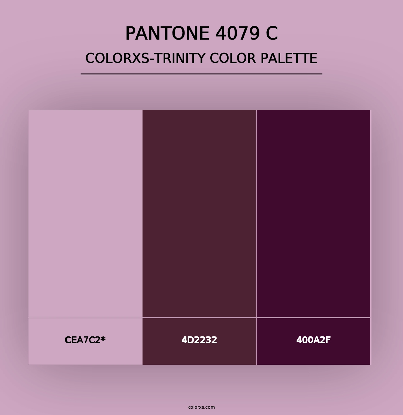 PANTONE 4079 C - Colorxs Trinity Palette