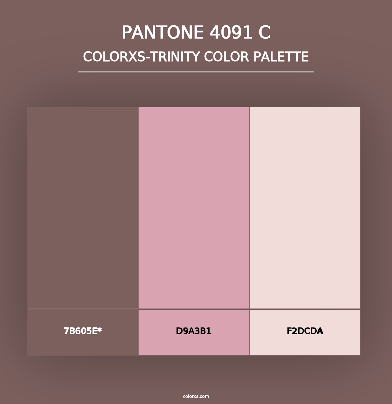 PANTONE 4091 C - Colorxs Trinity Palette