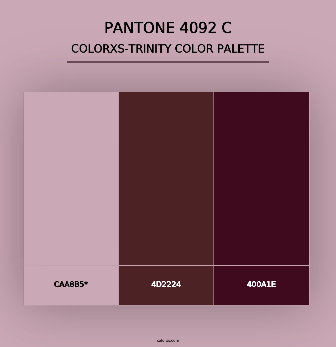 PANTONE 4092 C - Colorxs Trinity Palette