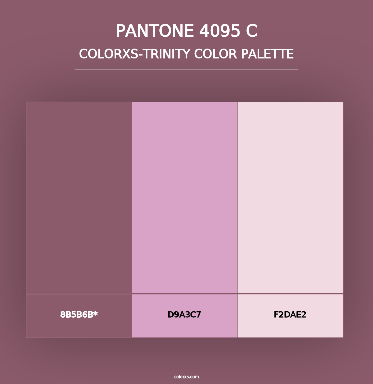 PANTONE 4095 C - Colorxs Trinity Palette