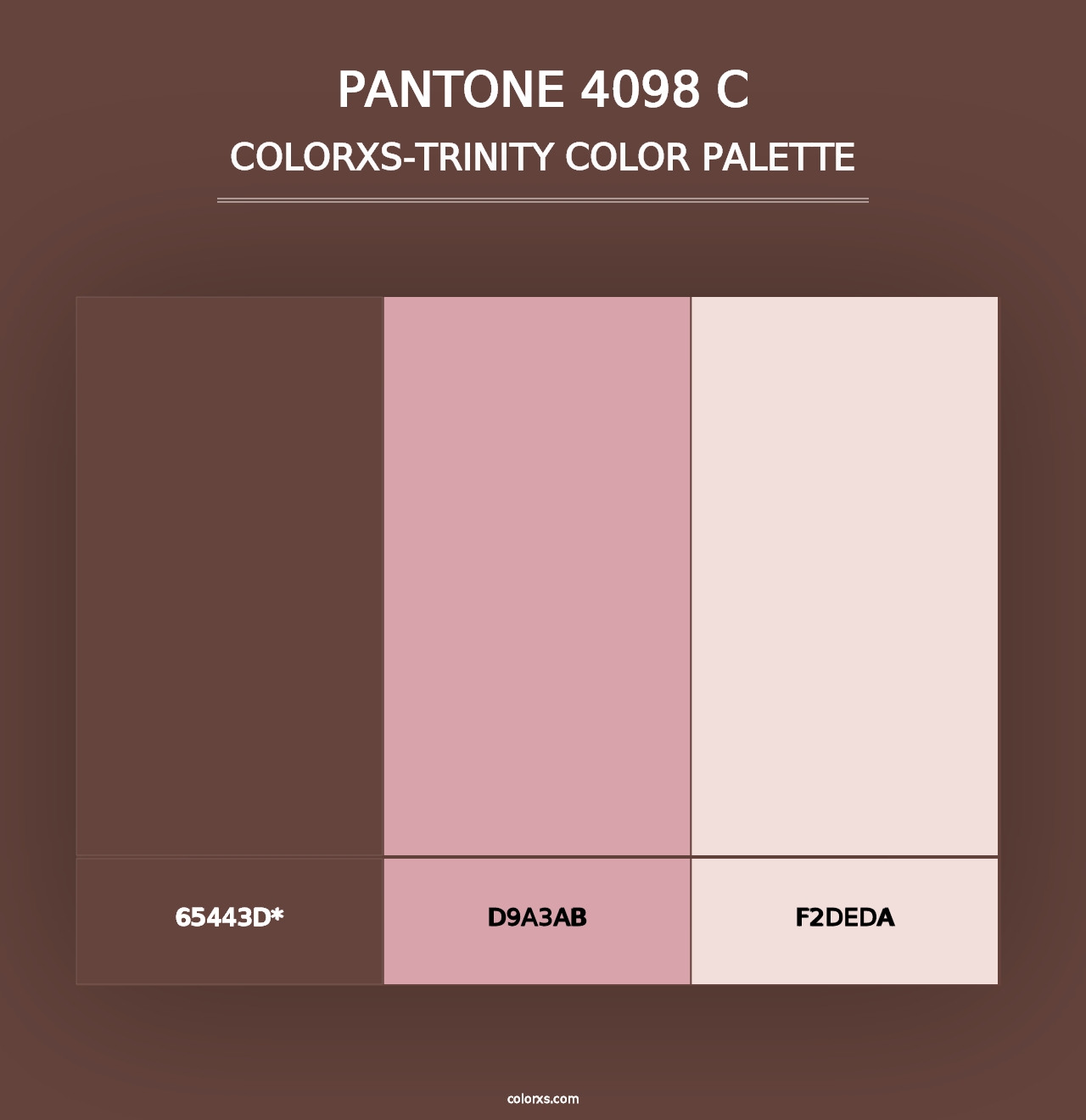 PANTONE 4098 C - Colorxs Trinity Palette