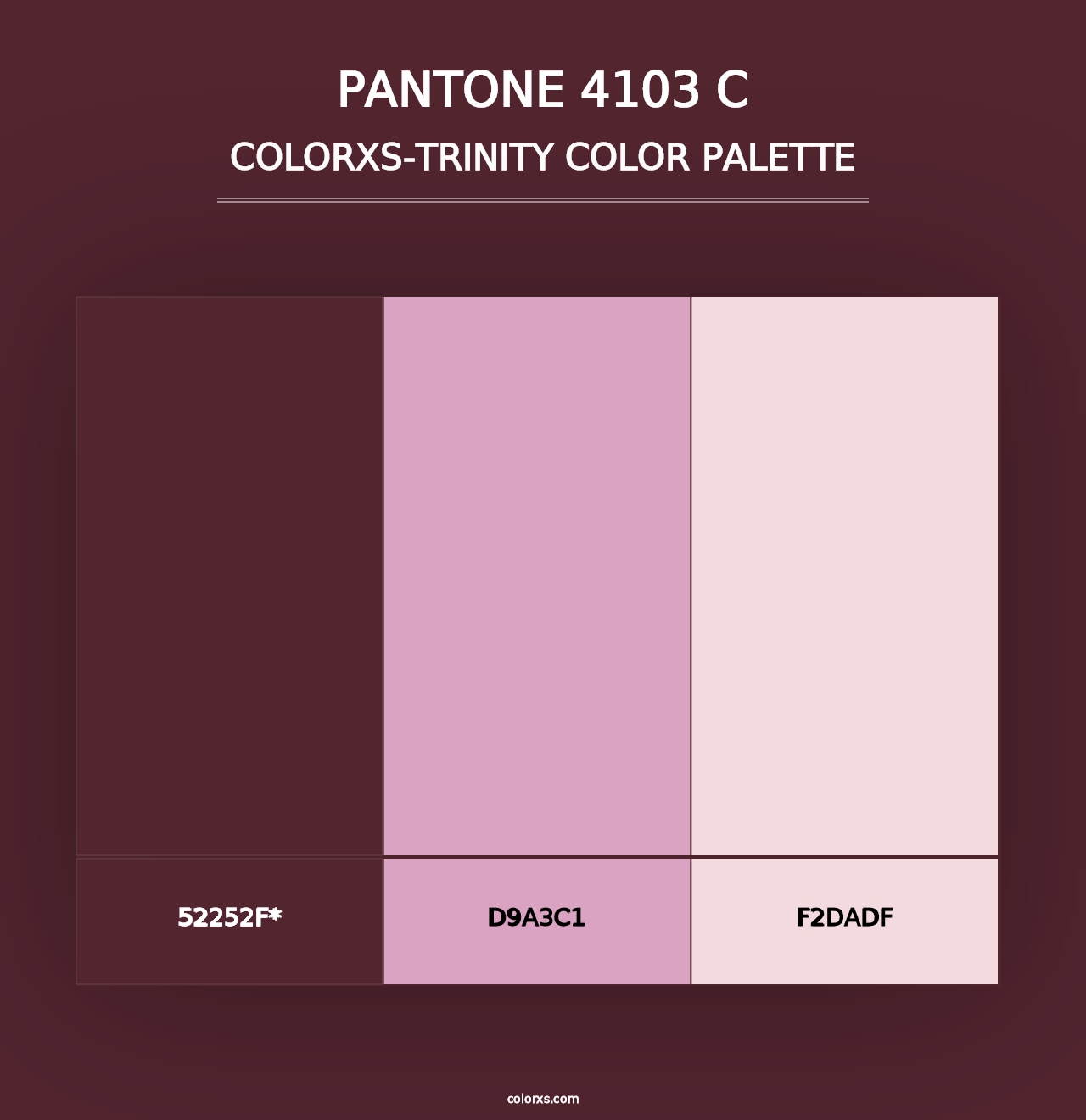 PANTONE 4103 C - Colorxs Trinity Palette