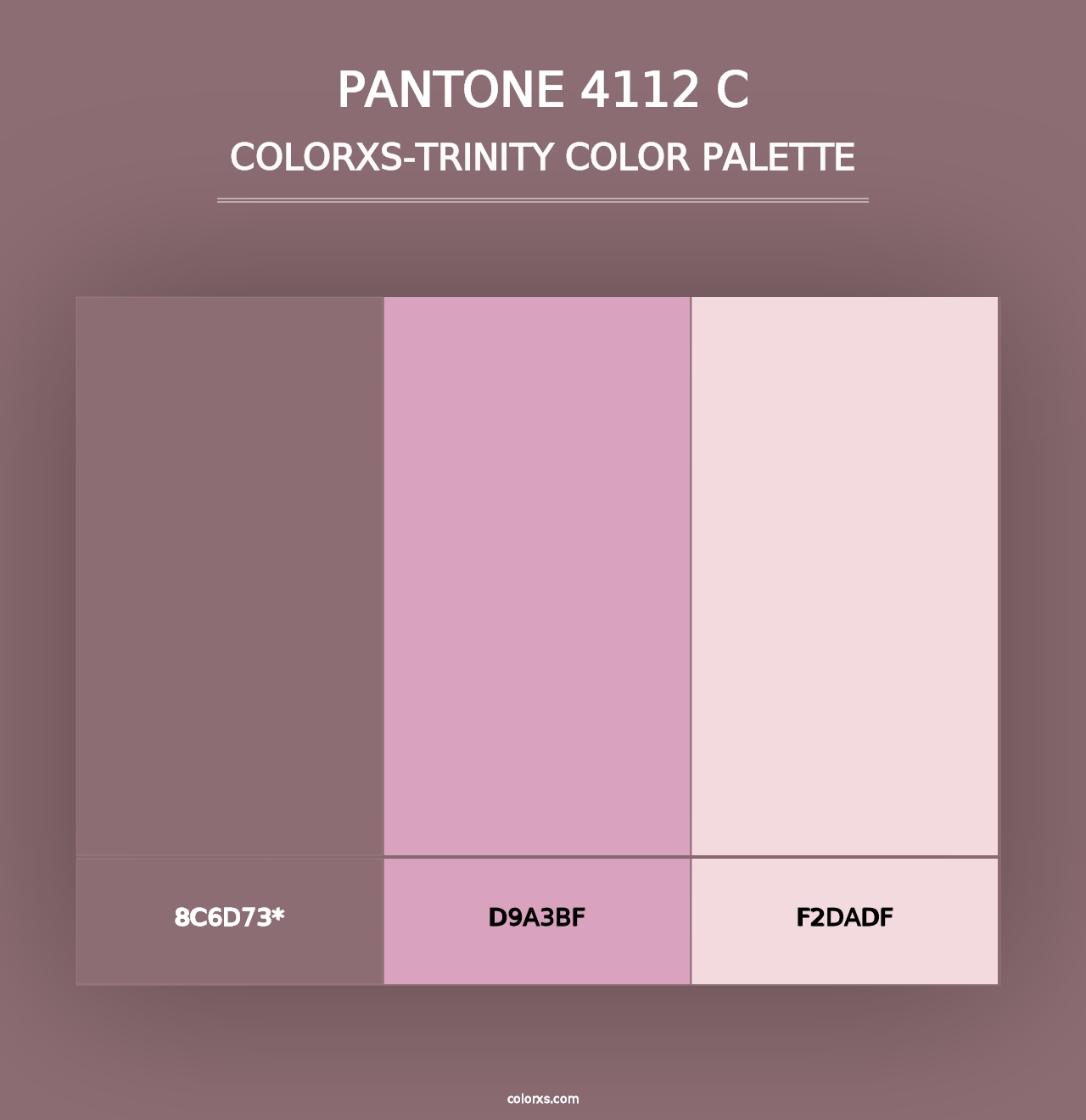 PANTONE 4112 C - Colorxs Trinity Palette