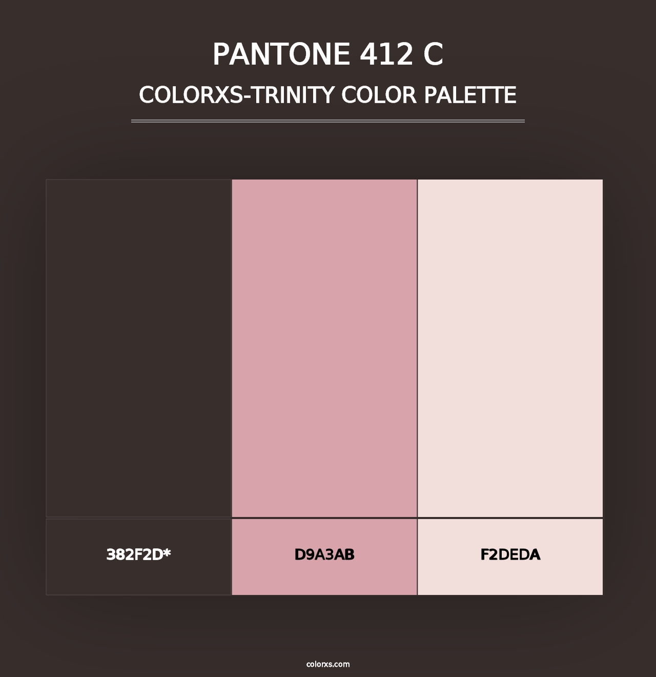 PANTONE 412 C - Colorxs Trinity Palette