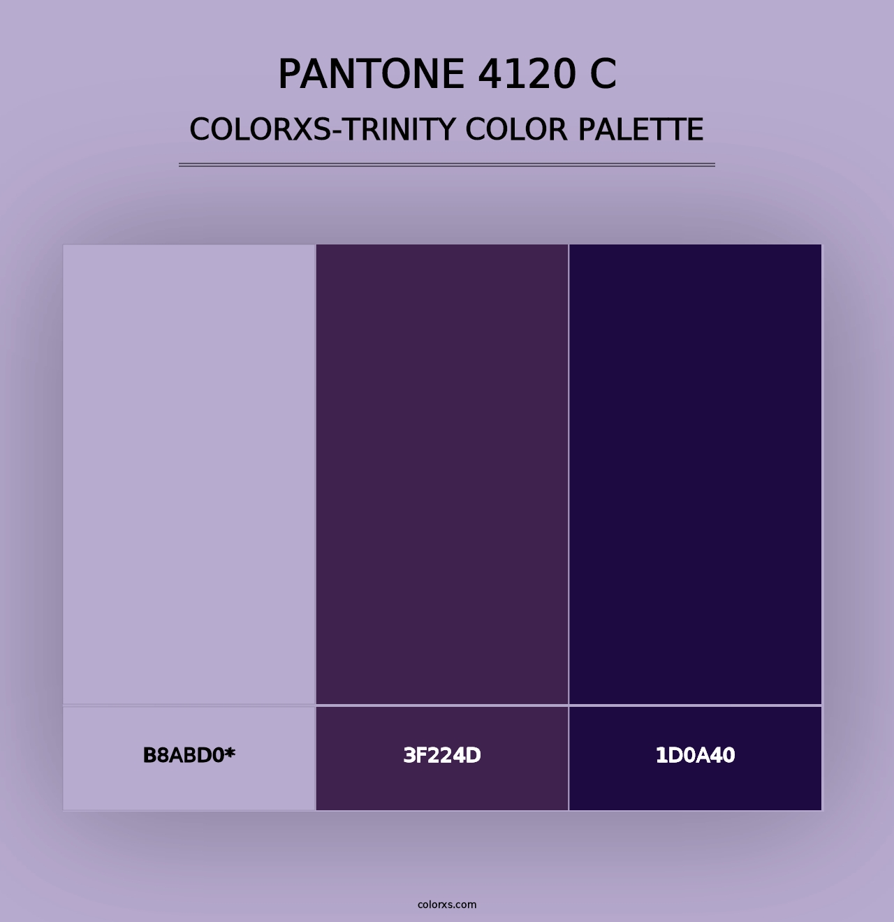 PANTONE 4120 C - Colorxs Trinity Palette