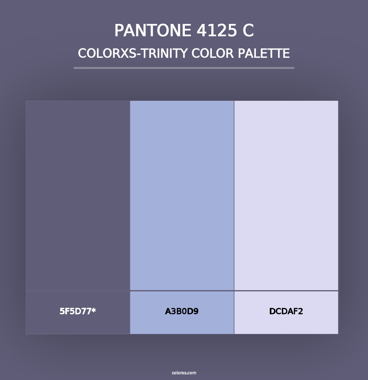 PANTONE 4125 C - Colorxs Trinity Palette