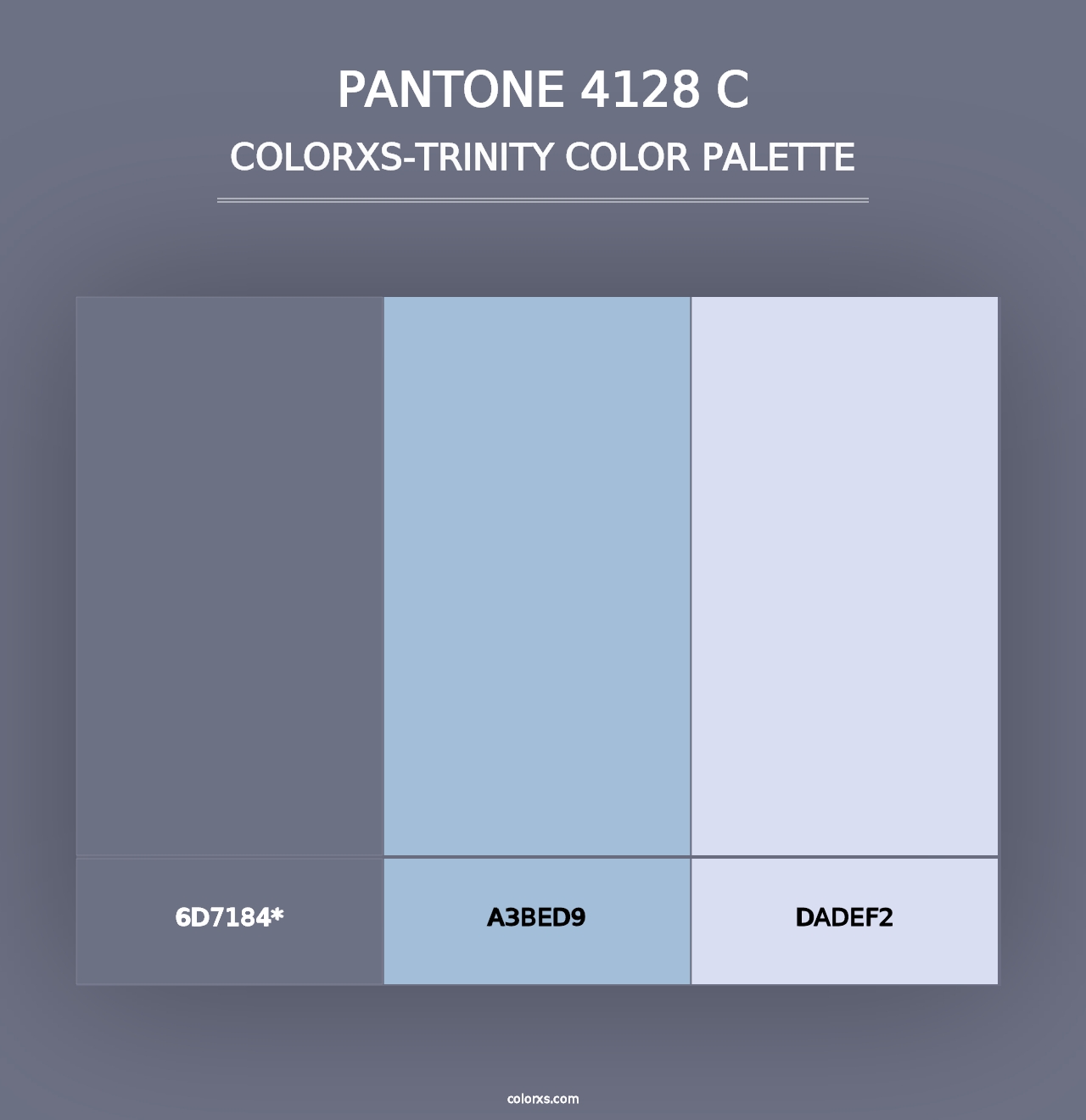 PANTONE 4128 C - Colorxs Trinity Palette