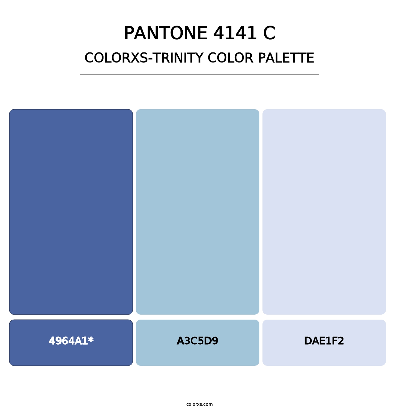 PANTONE 4141 C - Colorxs Trinity Palette