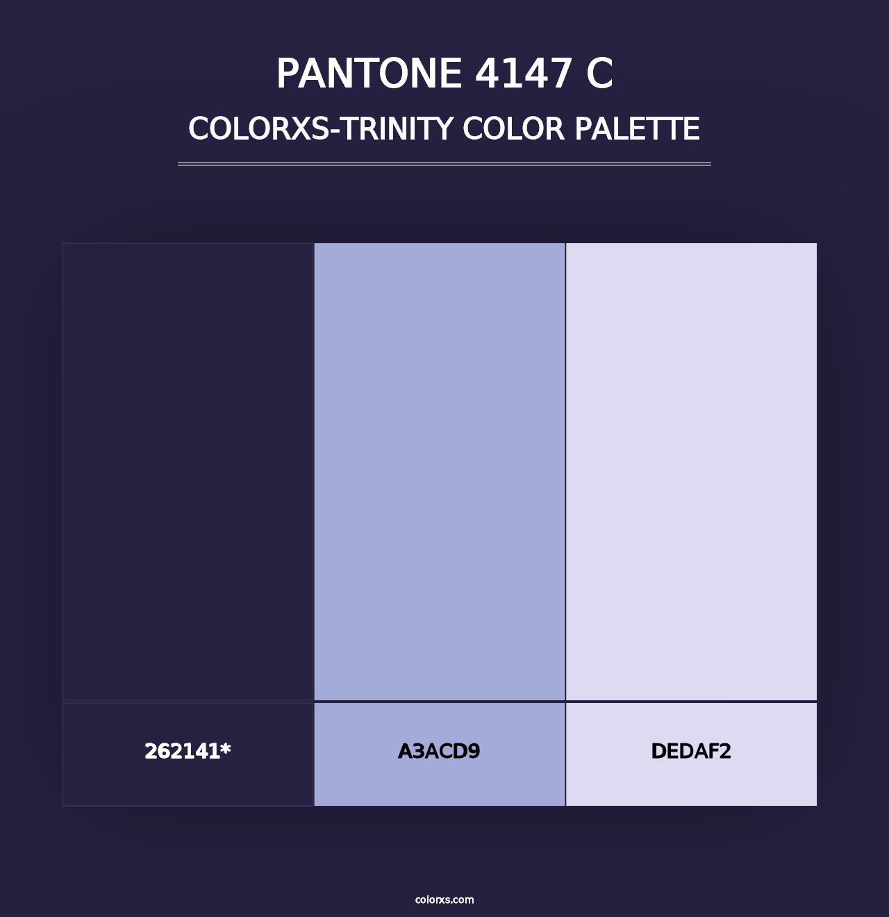 PANTONE 4147 C - Colorxs Trinity Palette