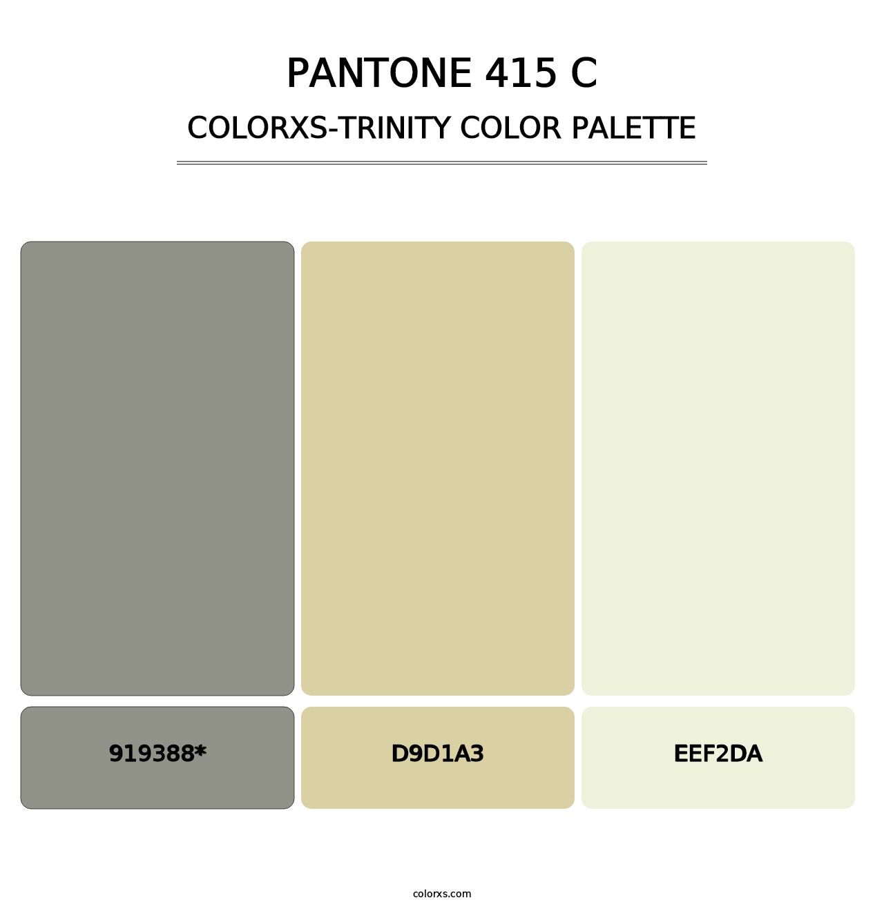 PANTONE 415 C - Colorxs Trinity Palette