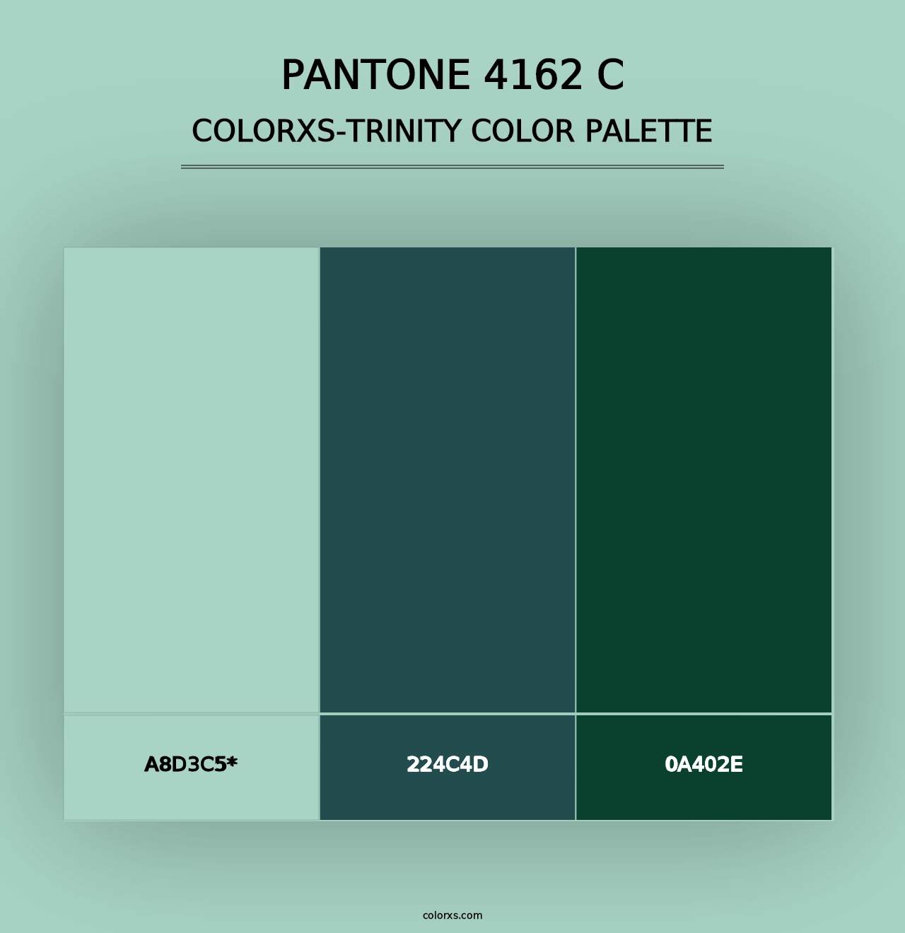 PANTONE 4162 C - Colorxs Trinity Palette