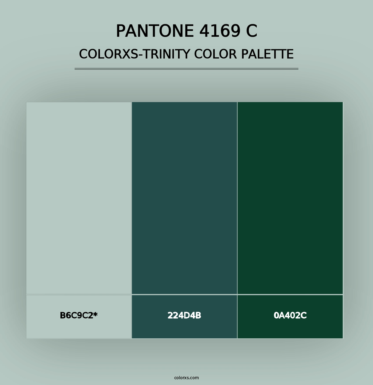 PANTONE 4169 C - Colorxs Trinity Palette