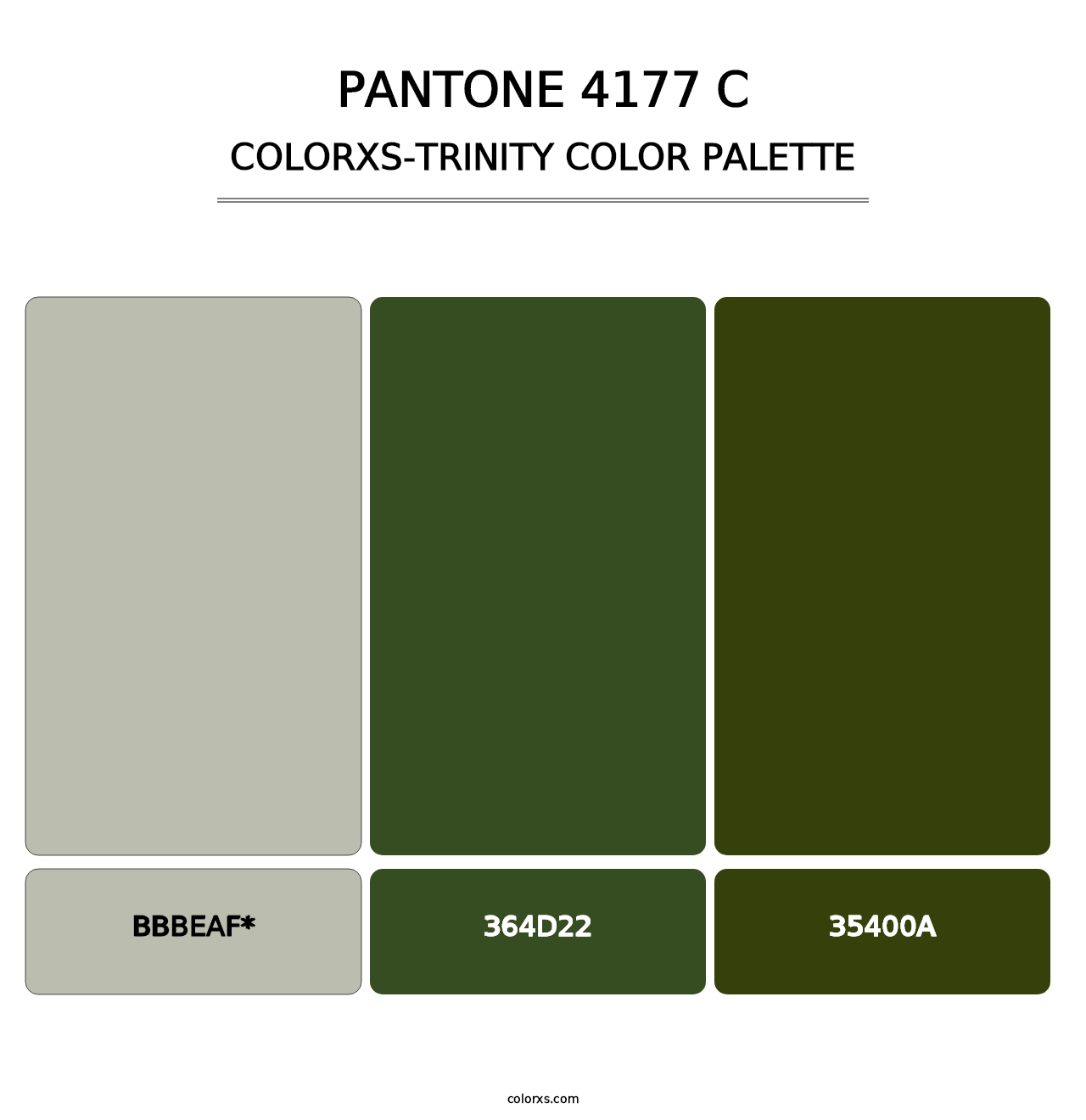 PANTONE 4177 C - Colorxs Trinity Palette