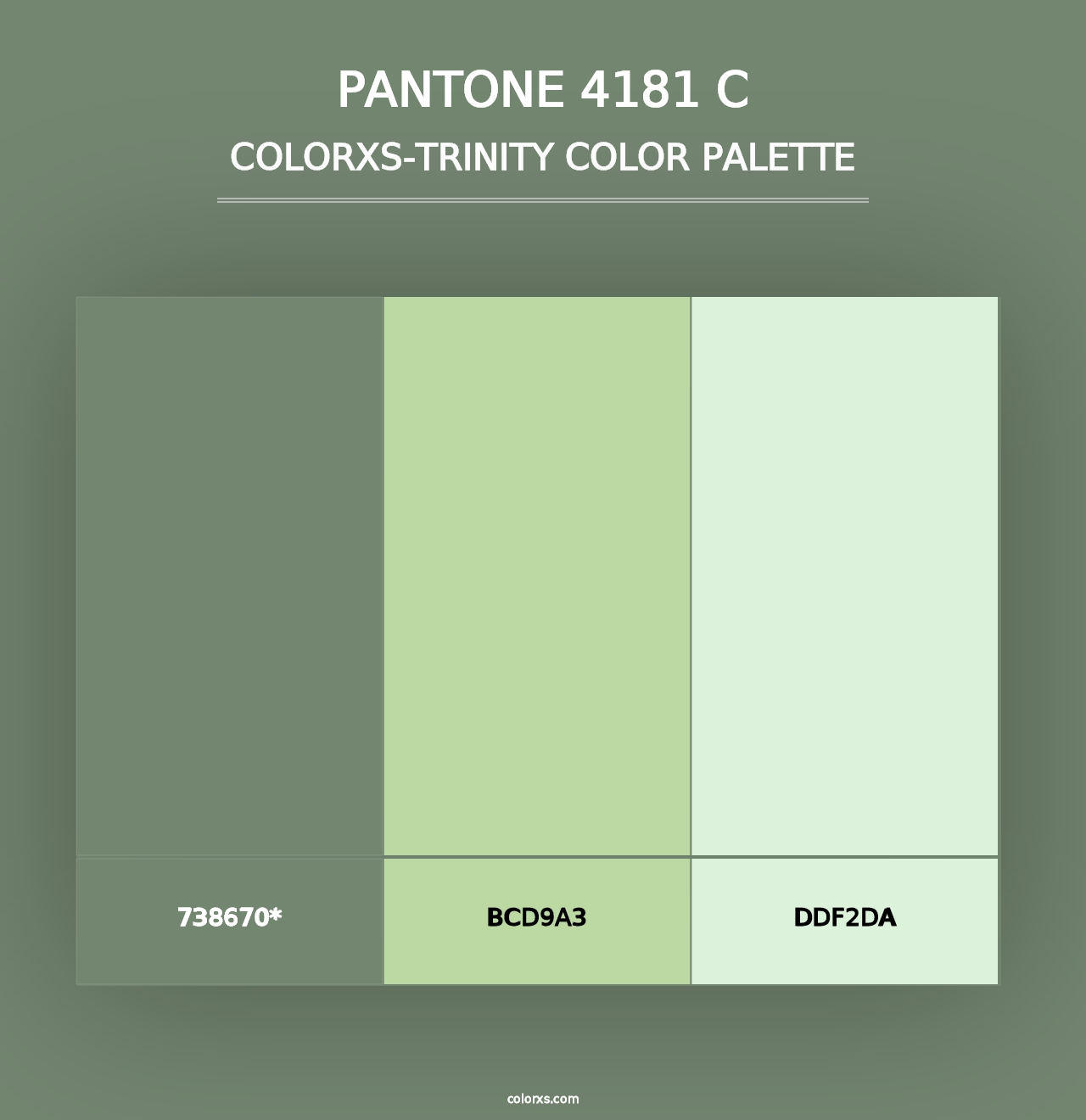 PANTONE 4181 C - Colorxs Trinity Palette