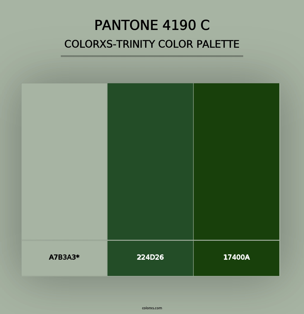 PANTONE 4190 C - Colorxs Trinity Palette