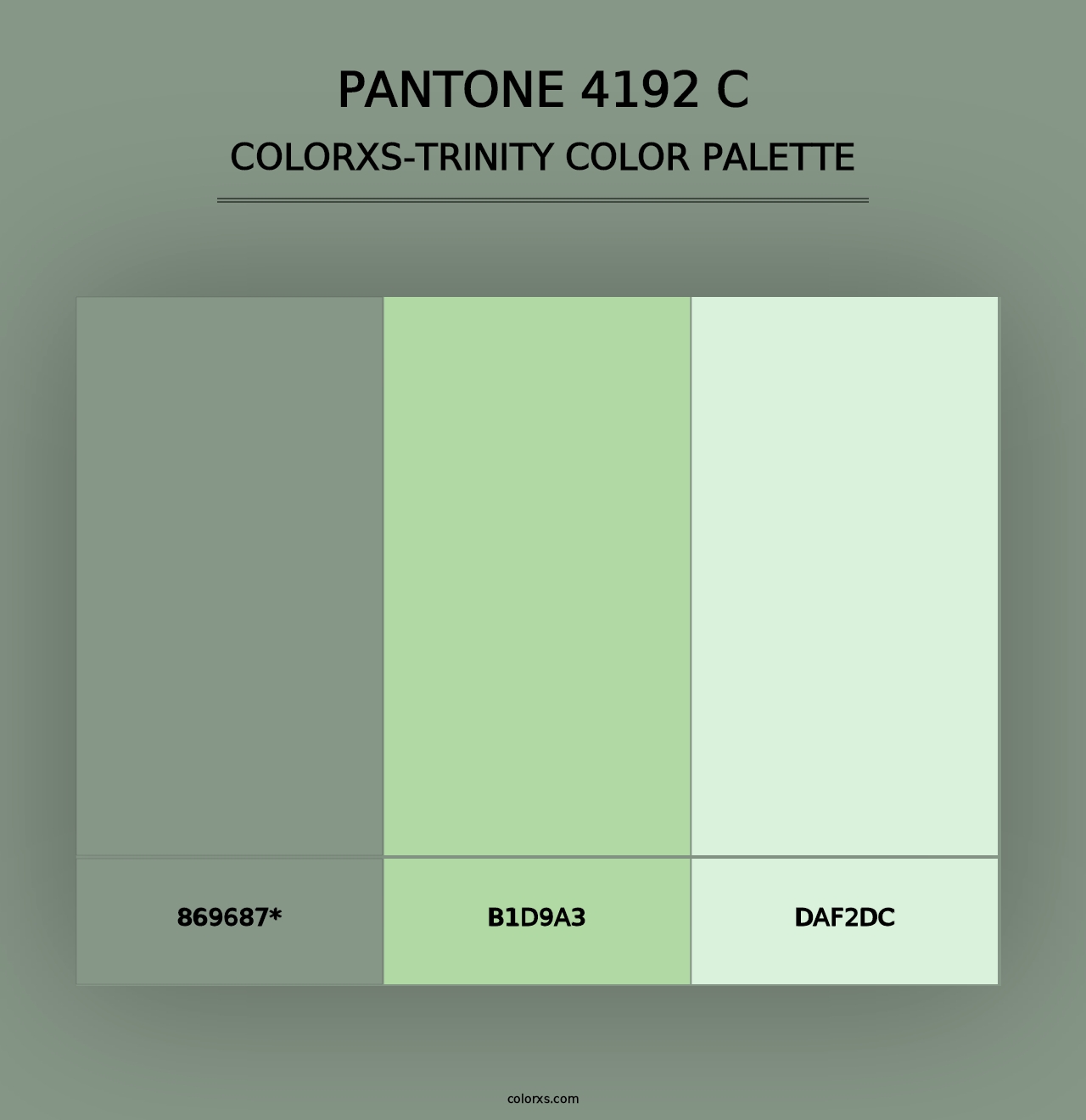 PANTONE 4192 C - Colorxs Trinity Palette