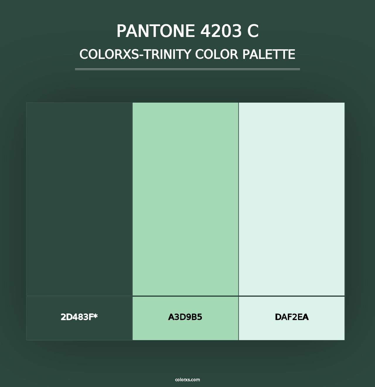 PANTONE 4203 C - Colorxs Trinity Palette