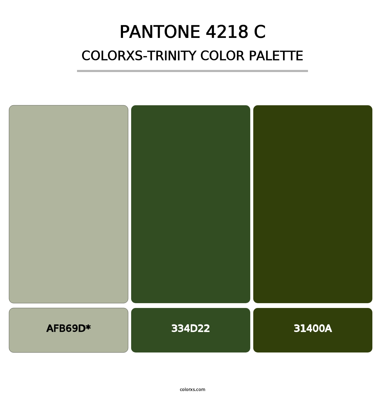 PANTONE 4218 C - Colorxs Trinity Palette