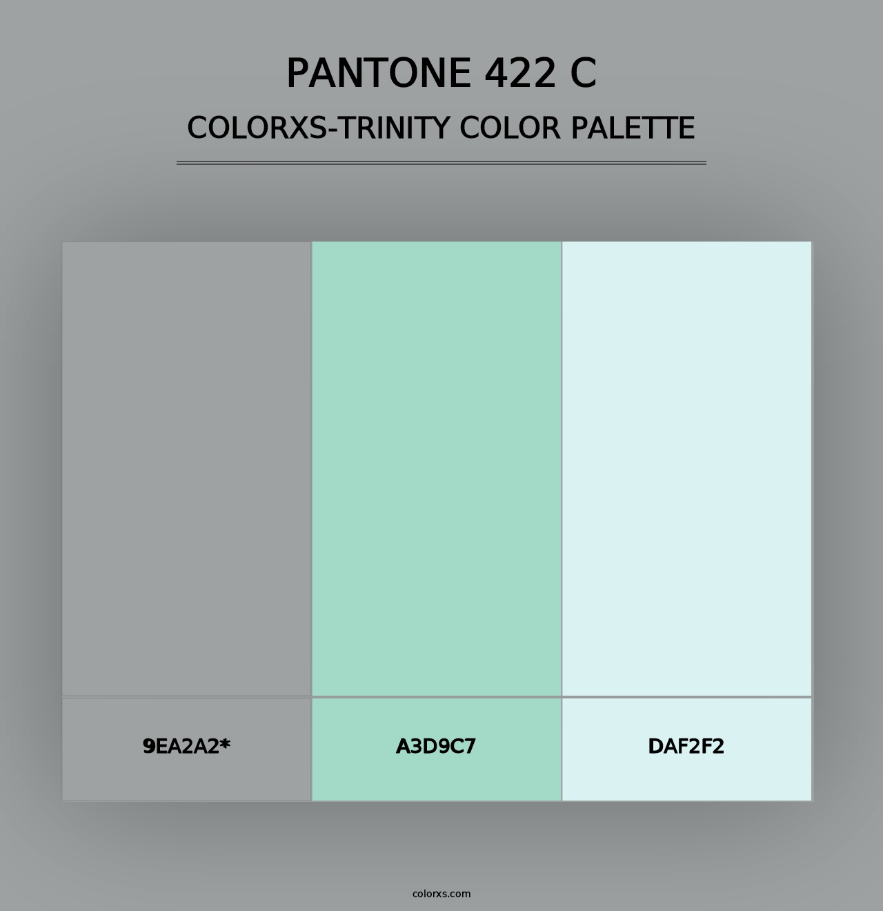 PANTONE 422 C - Colorxs Trinity Palette