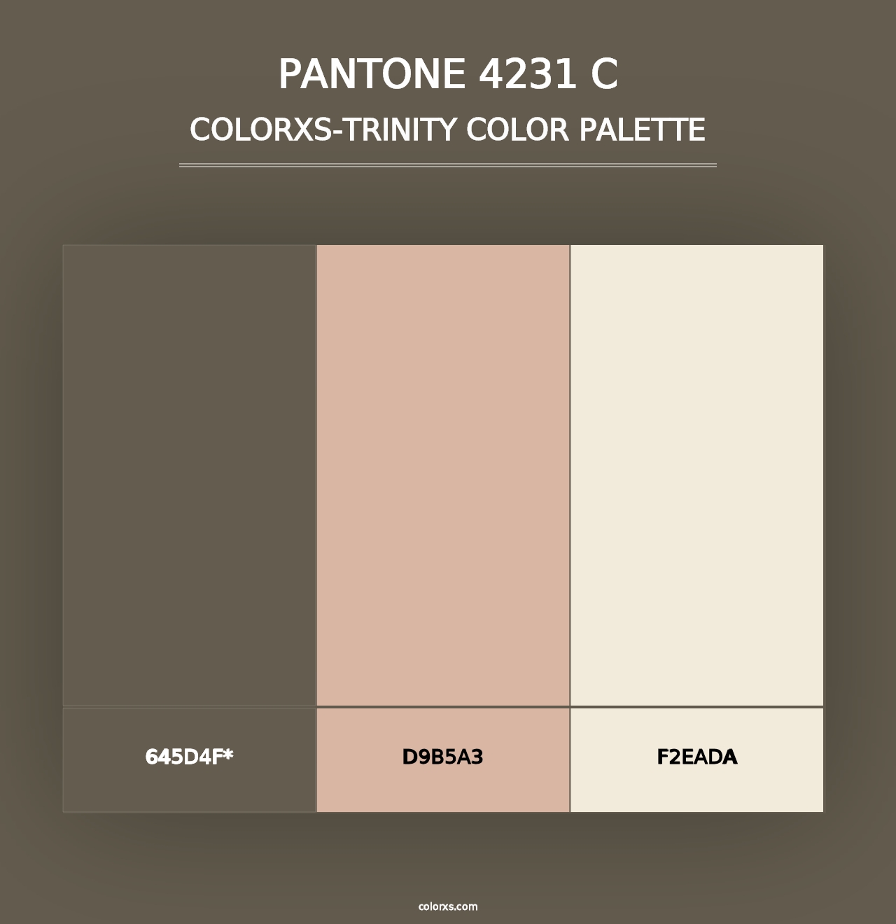 PANTONE 4231 C - Colorxs Trinity Palette