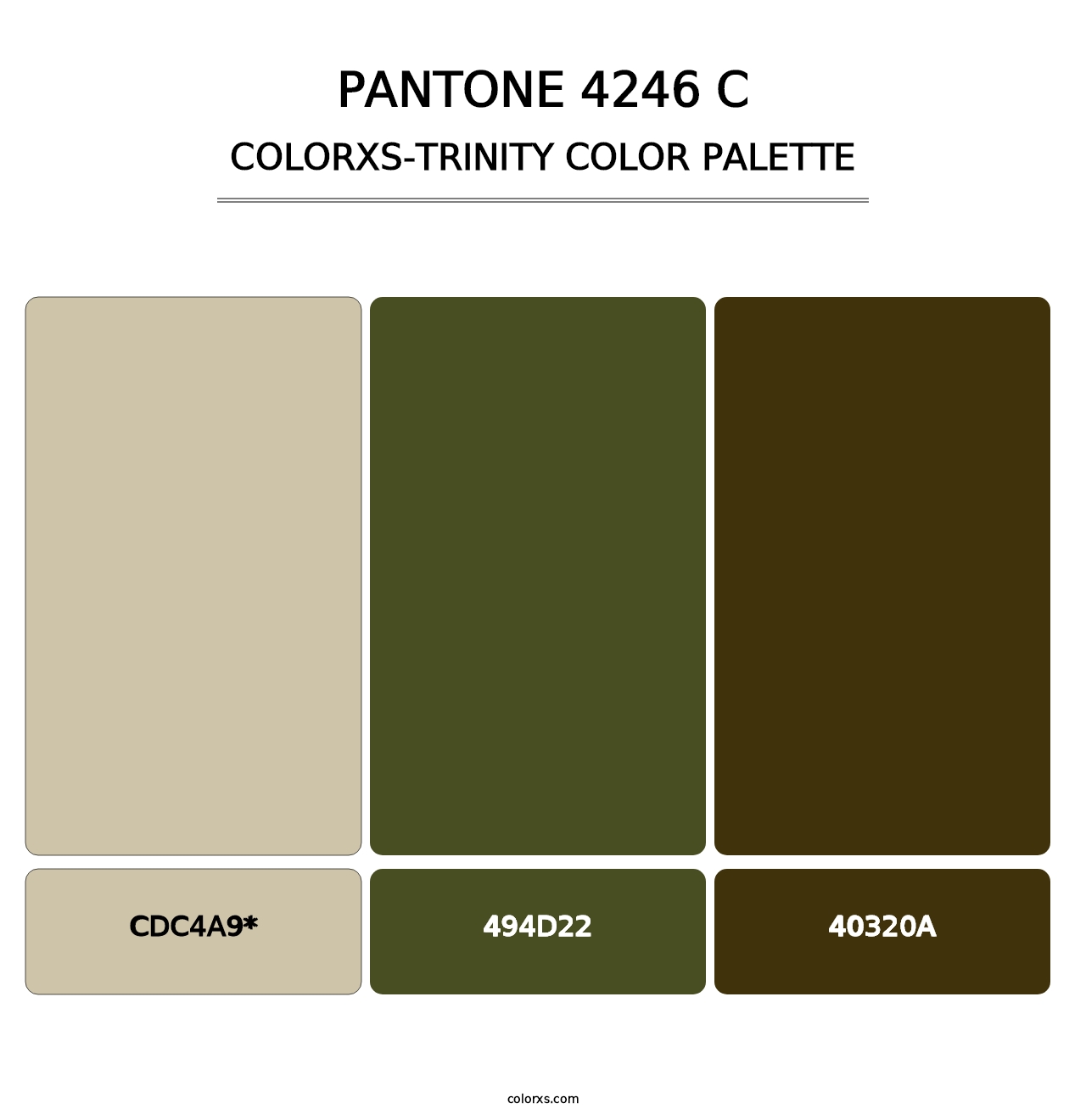 PANTONE 4246 C - Colorxs Trinity Palette