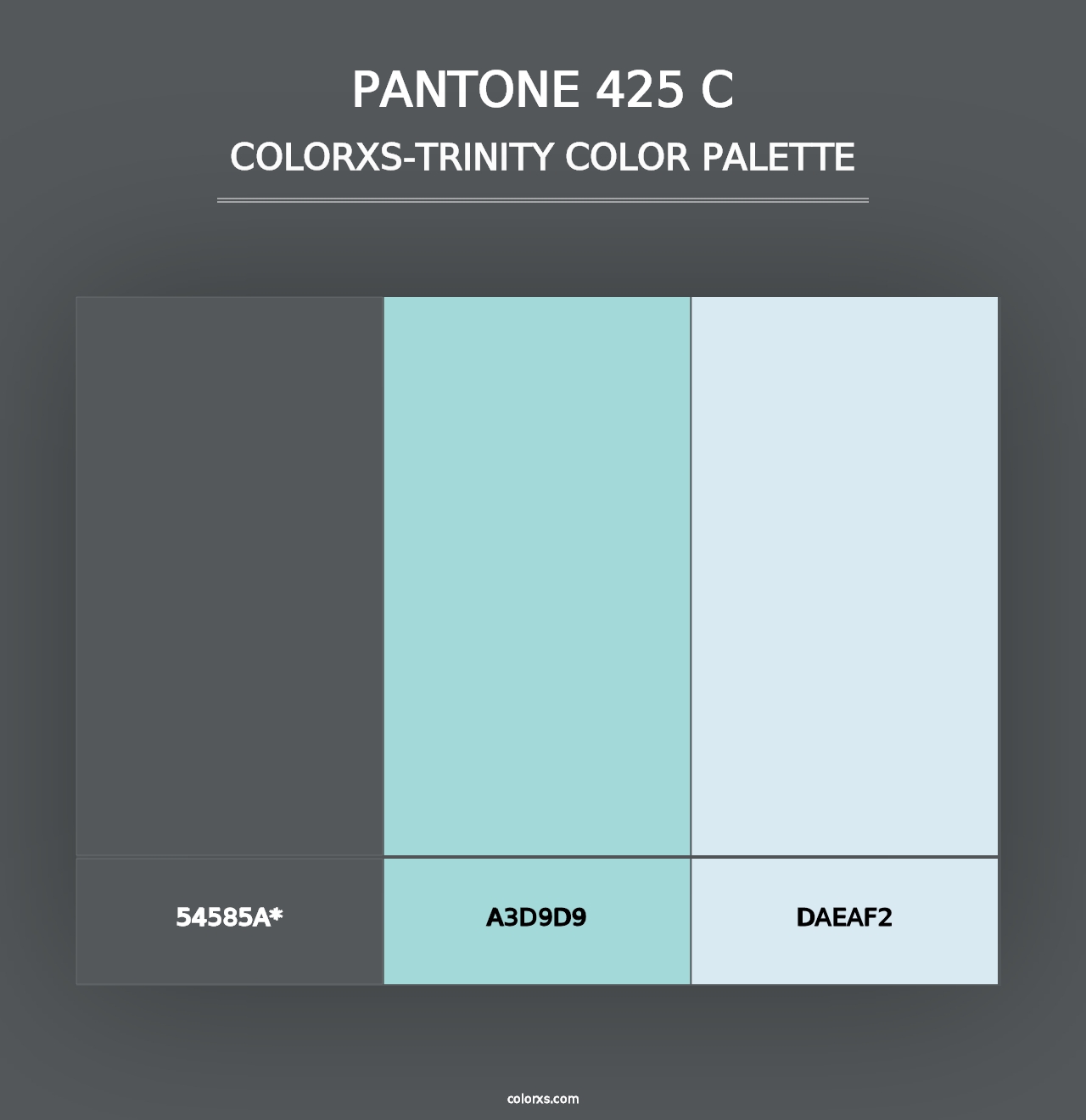 PANTONE 425 C - Colorxs Trinity Palette