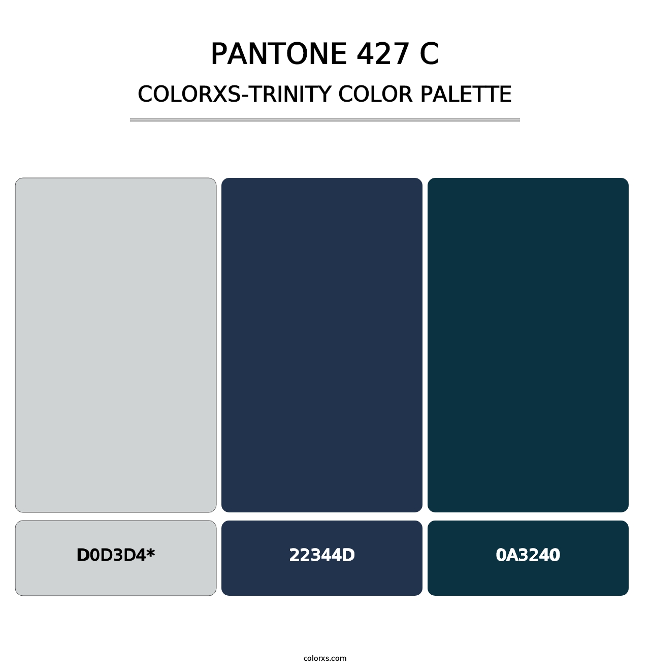 PANTONE 427 C - Colorxs Trinity Palette