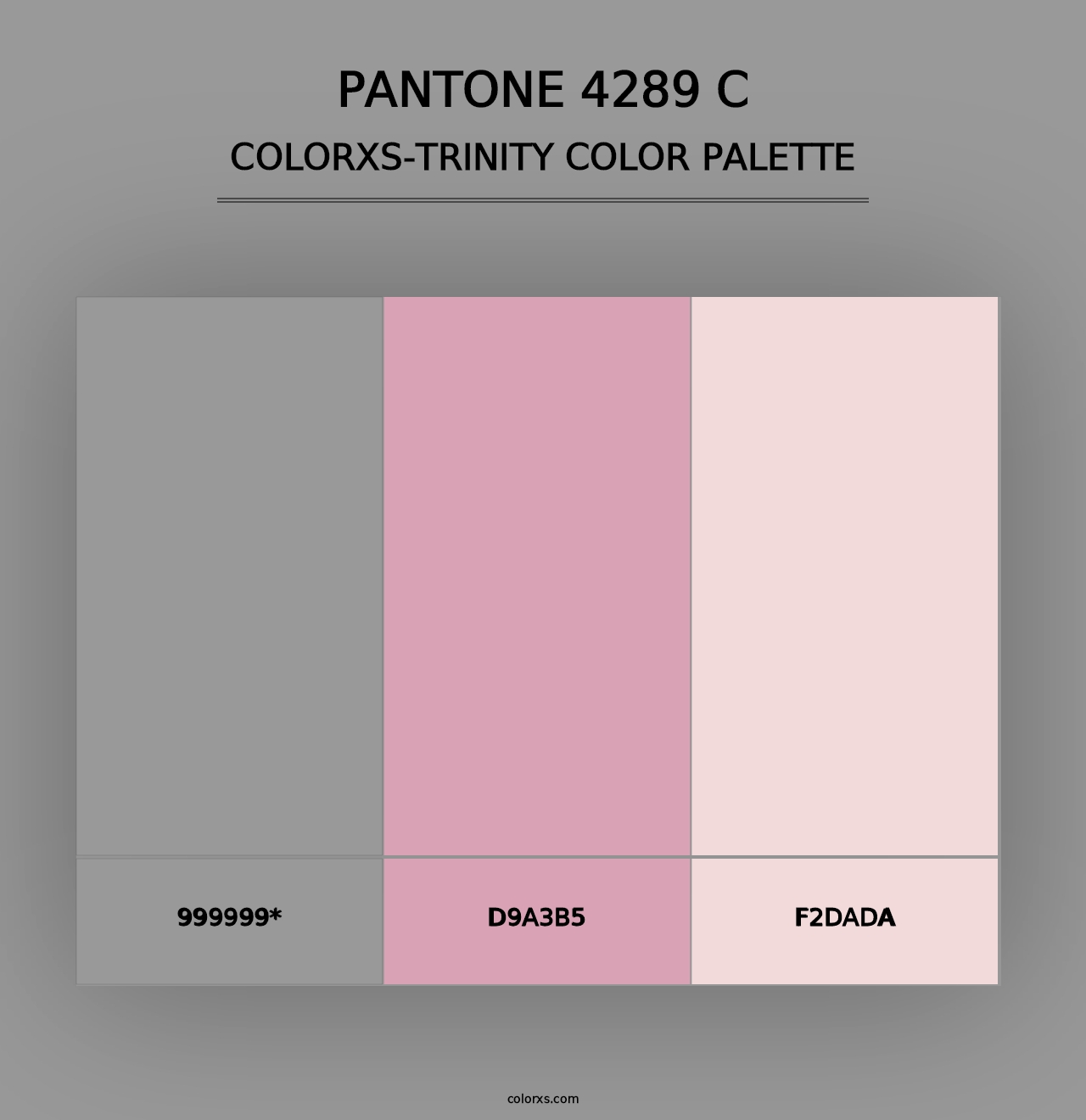 PANTONE 4289 C - Colorxs Trinity Palette