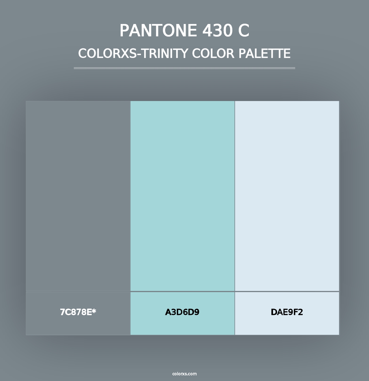 PANTONE 430 C - Colorxs Trinity Palette