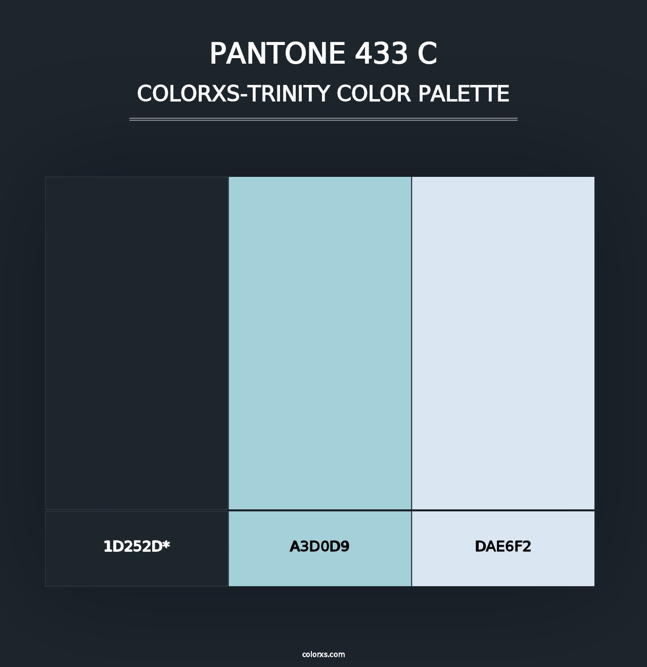 PANTONE 433 C - Colorxs Trinity Palette