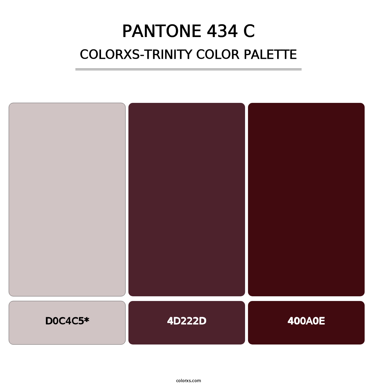 PANTONE 434 C - Colorxs Trinity Palette