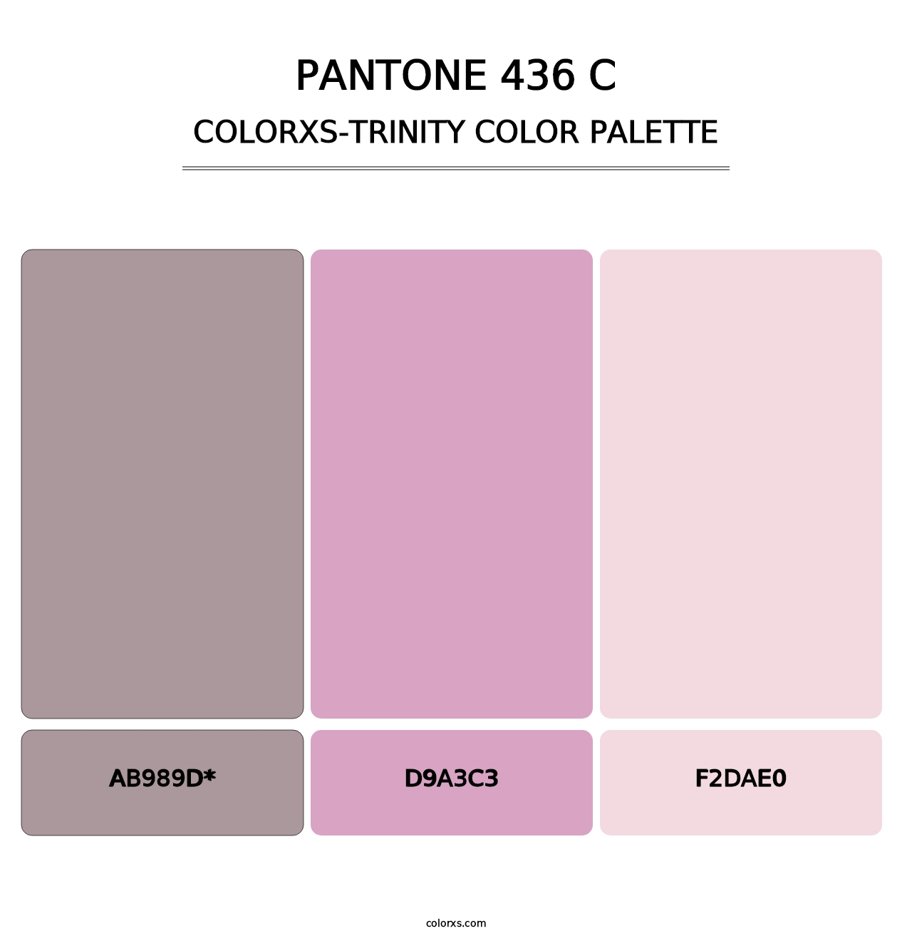 PANTONE 436 C - Colorxs Trinity Palette