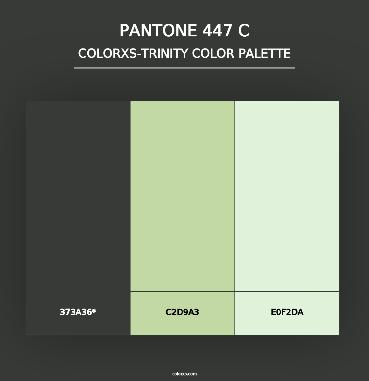 PANTONE 447 C - Colorxs Trinity Palette