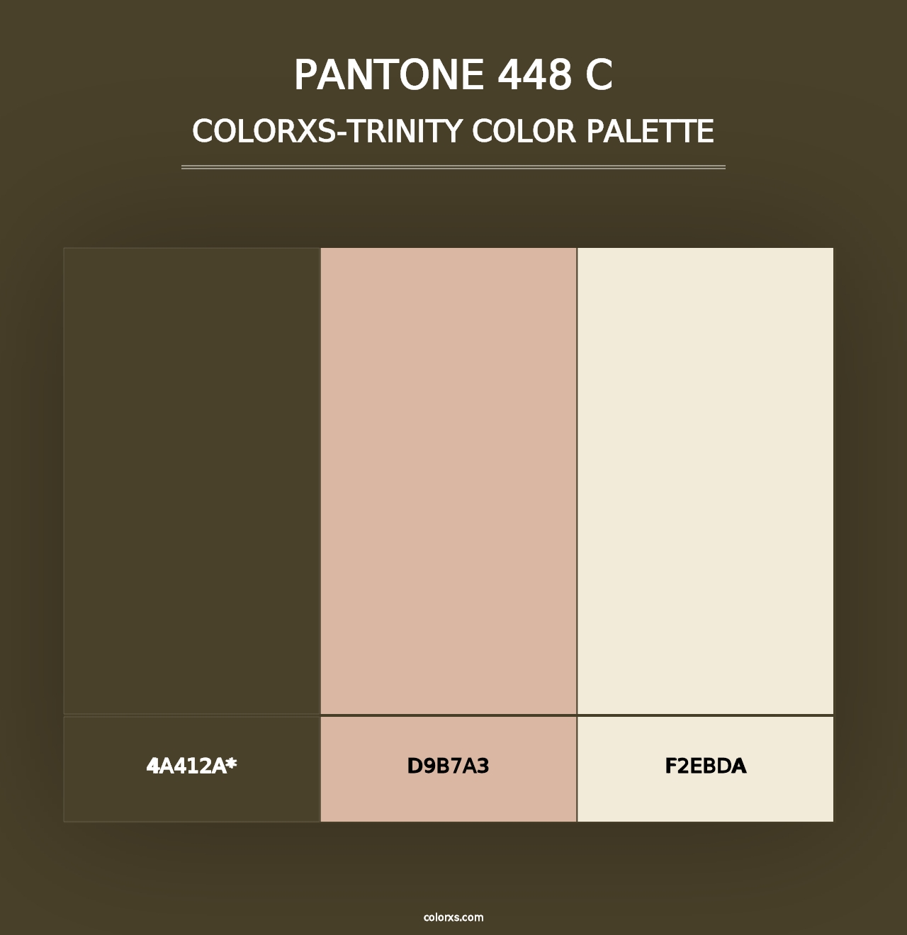 PANTONE 448 C - Colorxs Trinity Palette