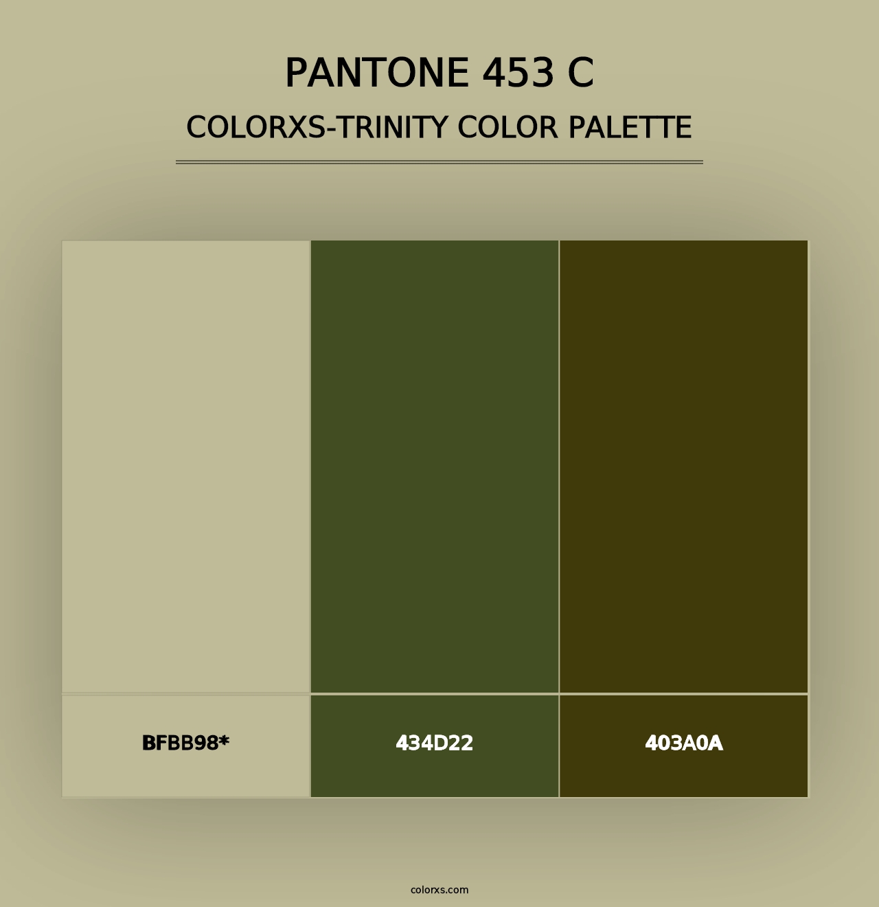 PANTONE 453 C - Colorxs Trinity Palette