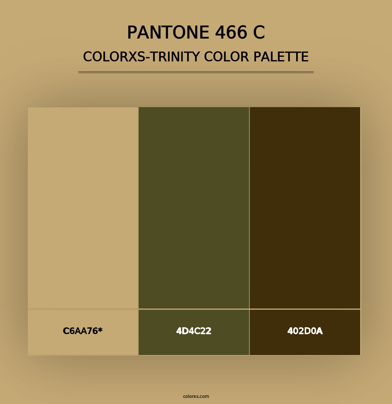 PANTONE 466 C - Colorxs Trinity Palette