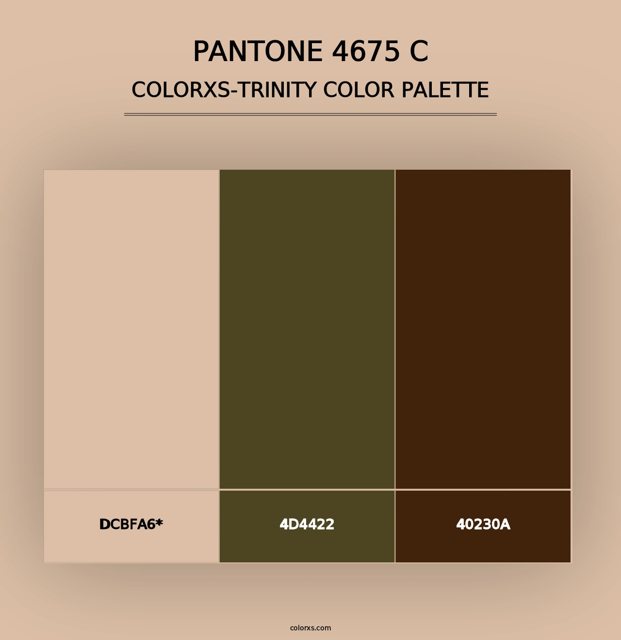 PANTONE 4675 C - Colorxs Trinity Palette