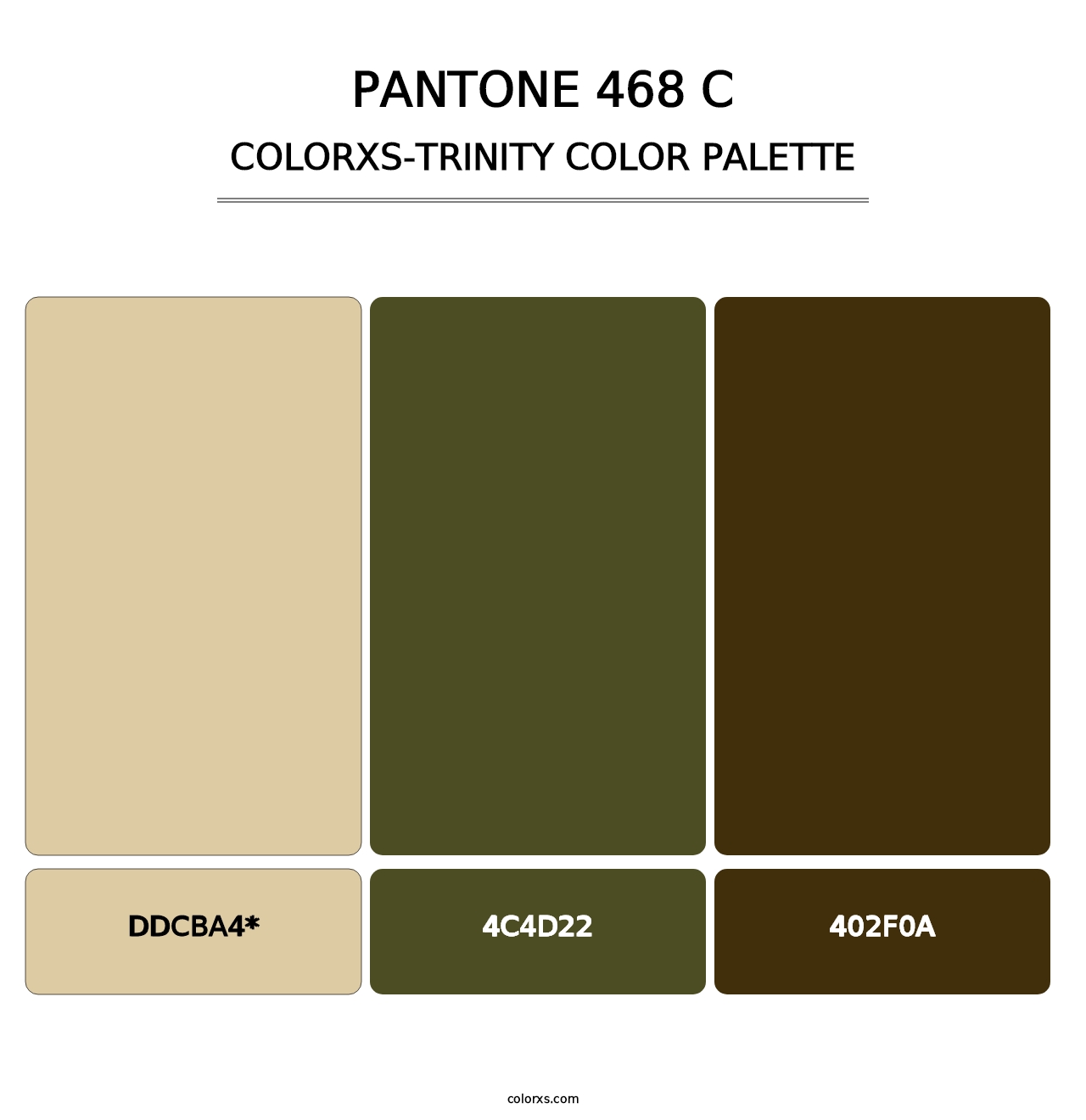 PANTONE 468 C - Colorxs Trinity Palette