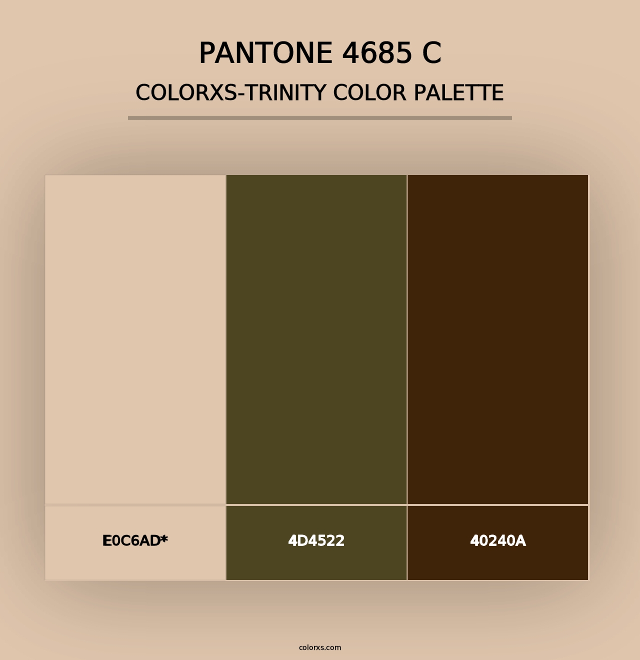 PANTONE 4685 C - Colorxs Trinity Palette