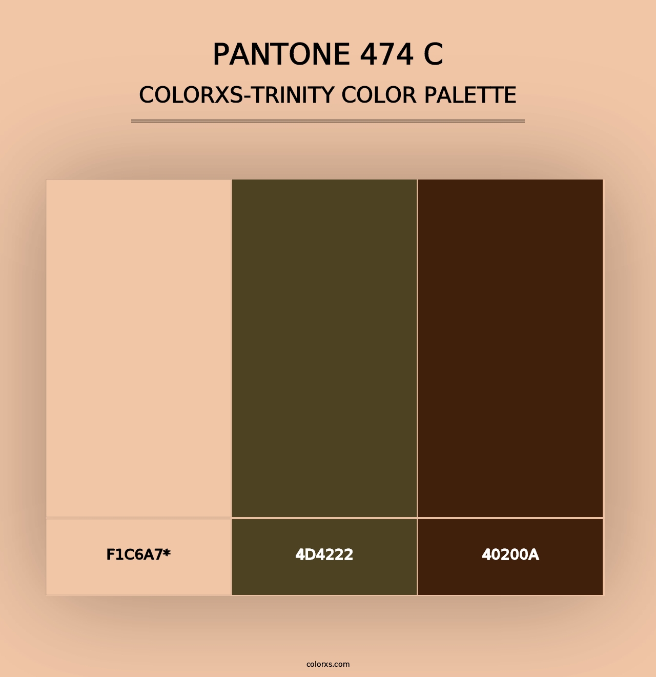 PANTONE 474 C - Colorxs Trinity Palette