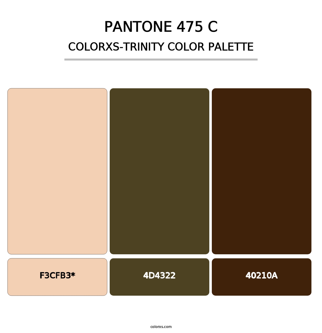 PANTONE 475 C - Colorxs Trinity Palette