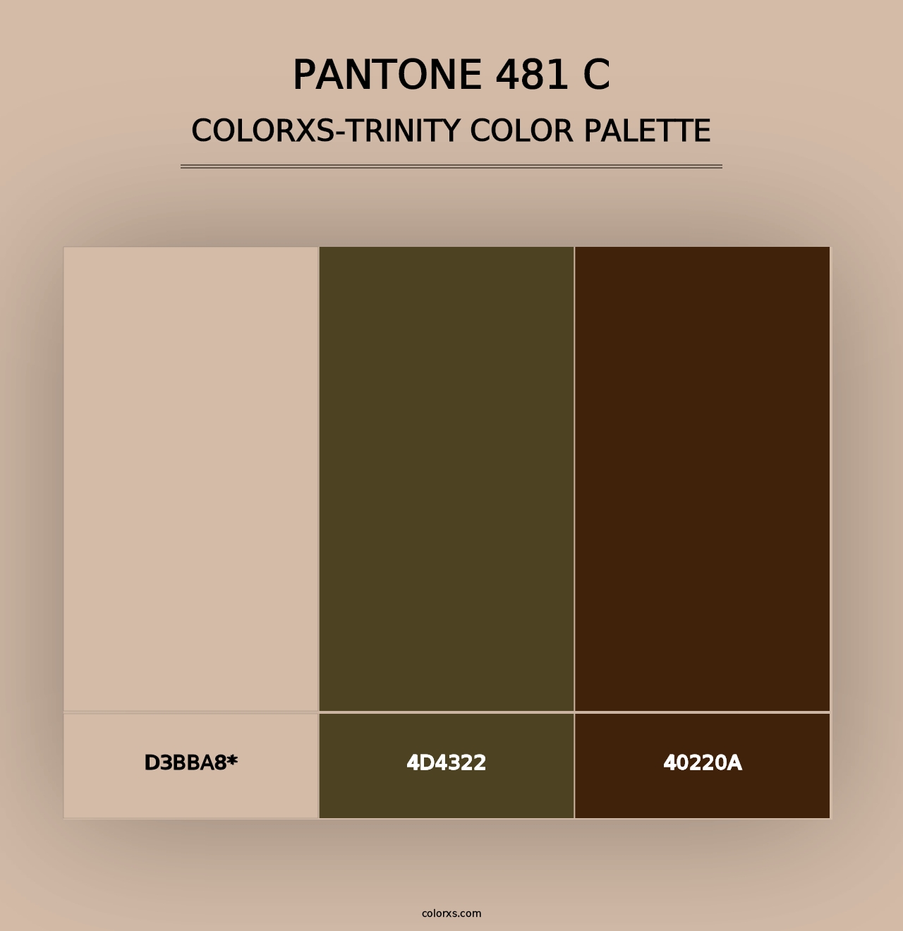 PANTONE 481 C - Colorxs Trinity Palette