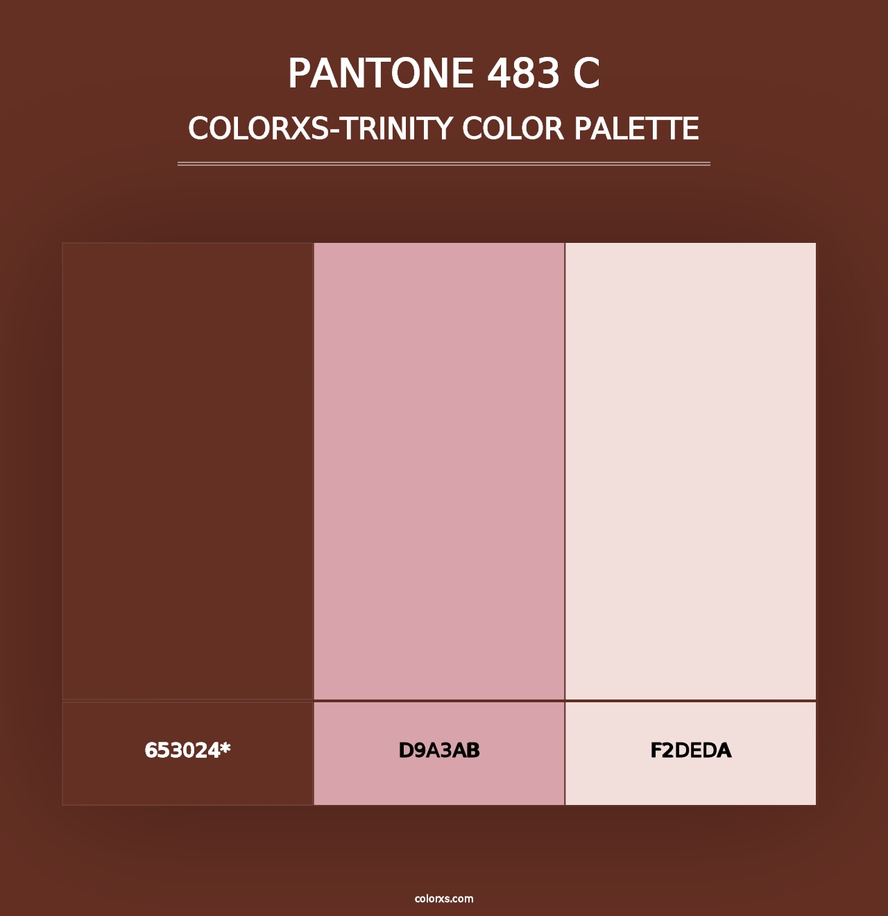 PANTONE 483 C - Colorxs Trinity Palette