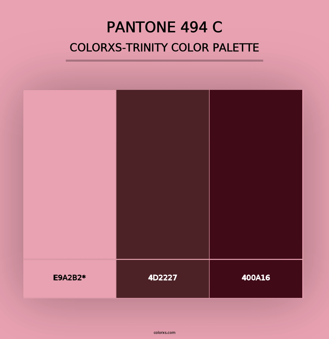 PANTONE 494 C - Colorxs Trinity Palette