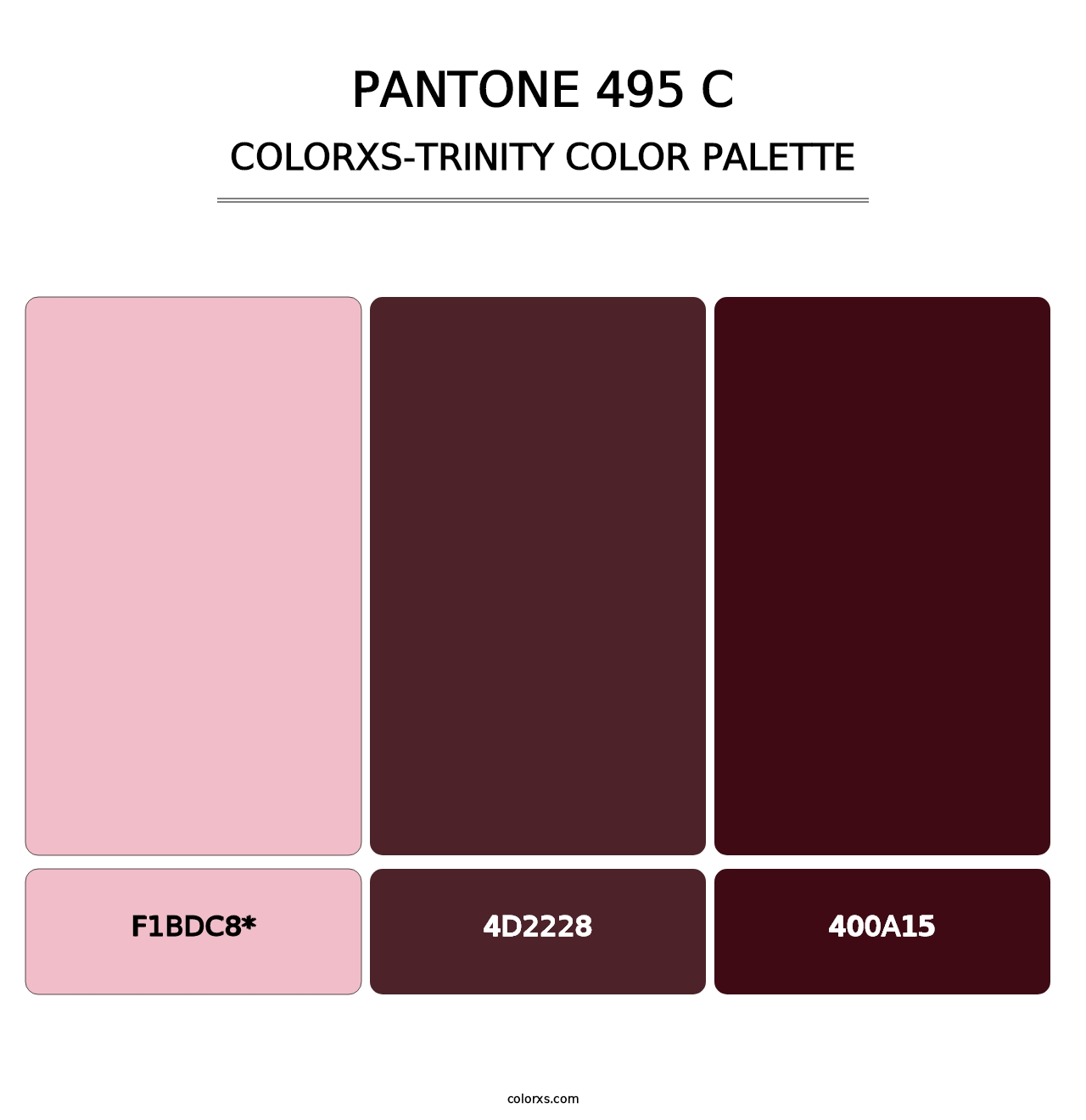 PANTONE 495 C - Colorxs Trinity Palette