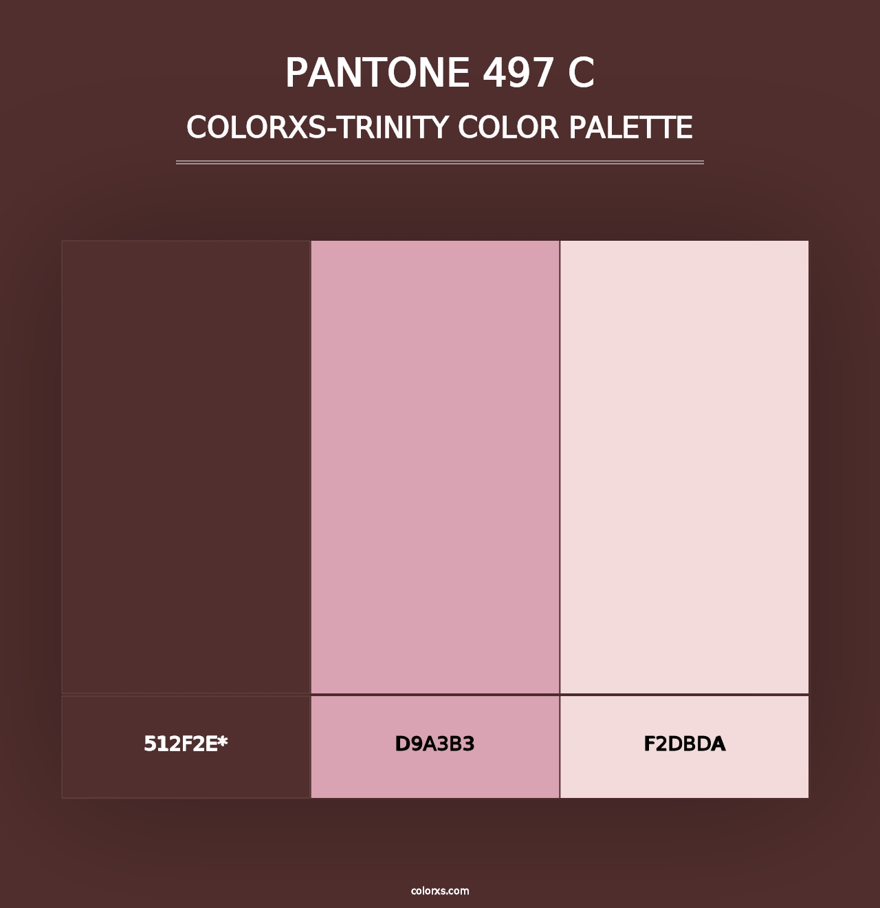 PANTONE 497 C - Colorxs Trinity Palette